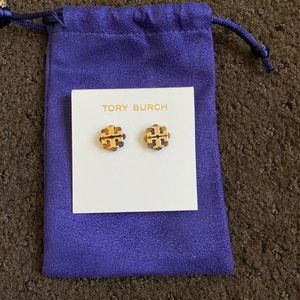 Tory Burch logo stud earring
